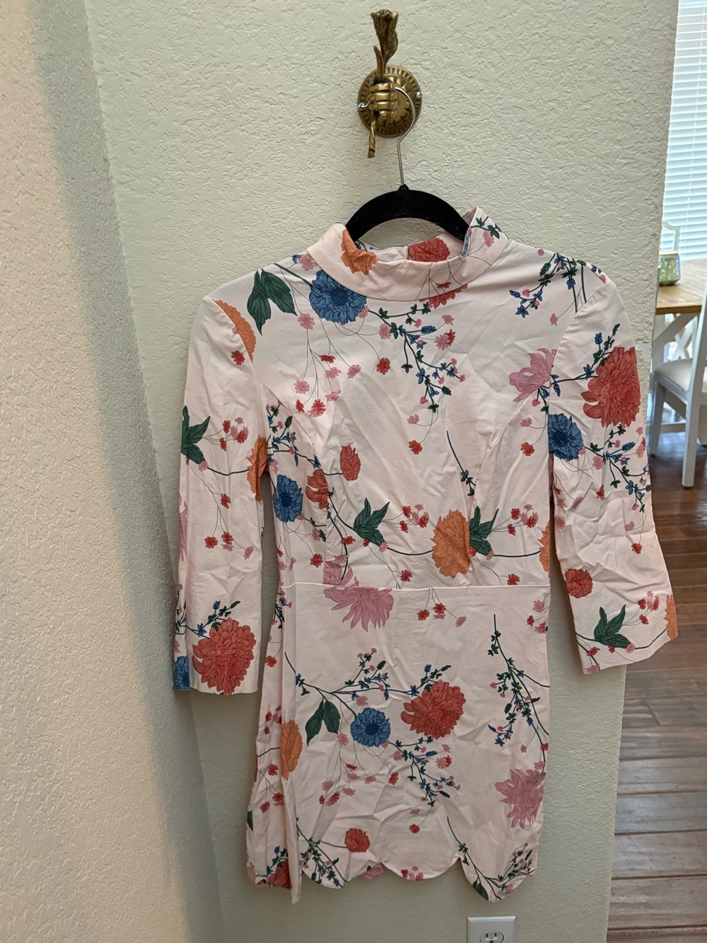 Anthropologie Maeve Mock Neck Stretch Shift Mini Dress - Picture 3 of 5